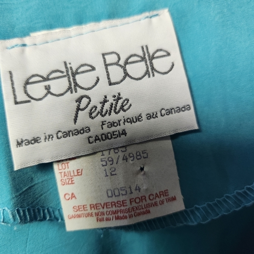 Vintage skirt suit set aqua - Picture 6 of 7